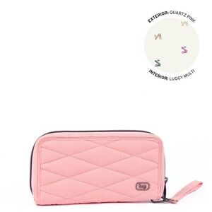 Lug Drift CloudGo RFID Quilted Wallet NWT Quartz Pink